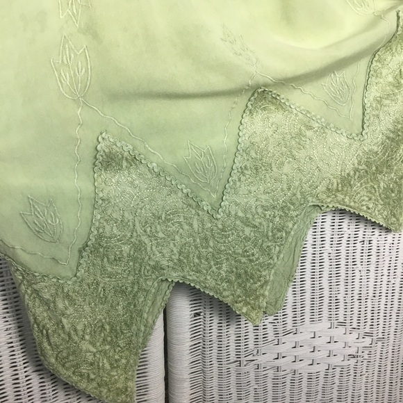 Indian Tropical Fashion summer dress XL sage green - Picture 8 of 8